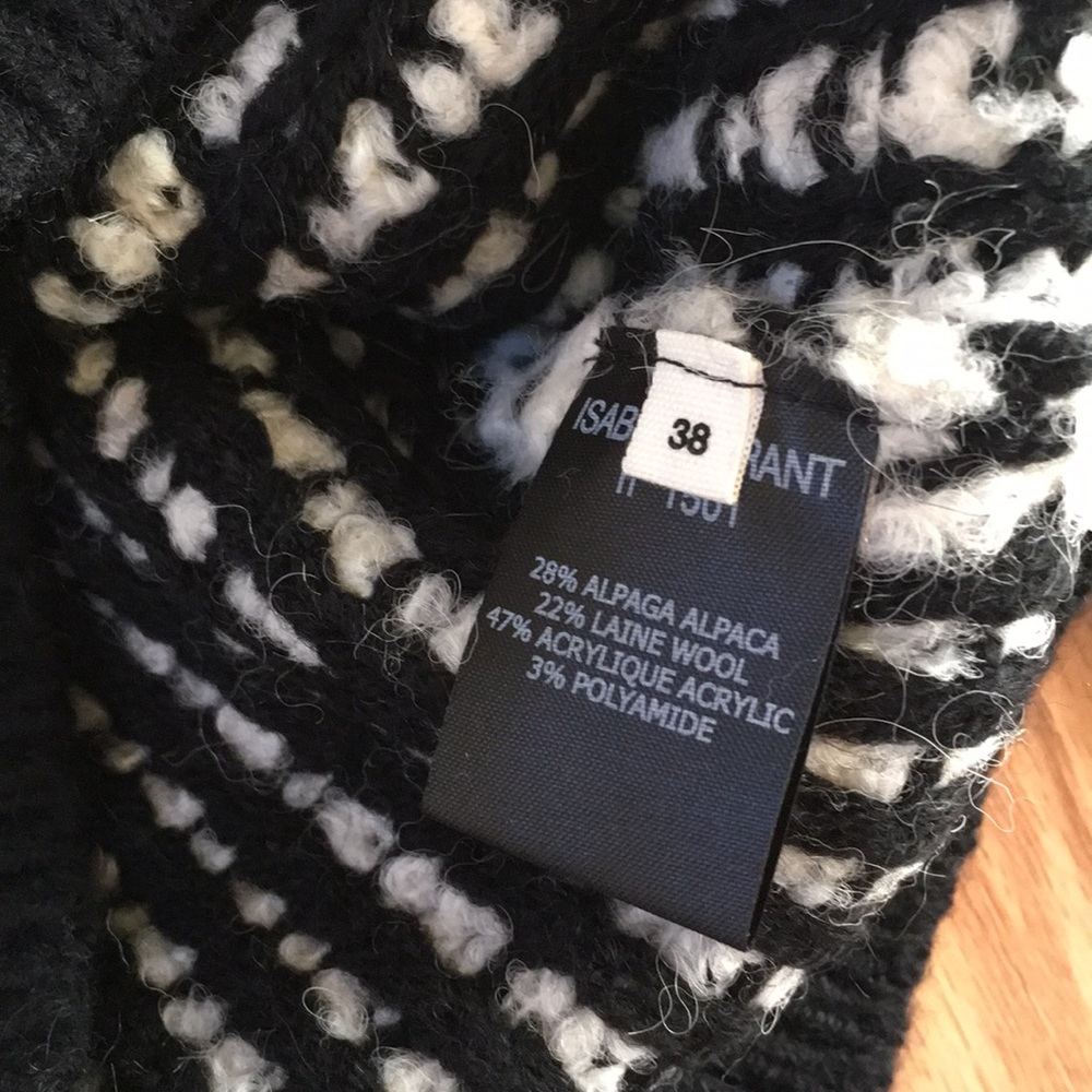 NWT Isabel Marant Etoile Blk Alpaca Sweater. Sz 38 - Picture 5 of 8